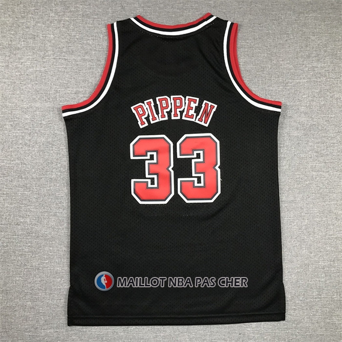 Maillot Enfant Chicago Bulls Scottie Pippen NO 33 Mitchell & Ness 1997-98 Noir